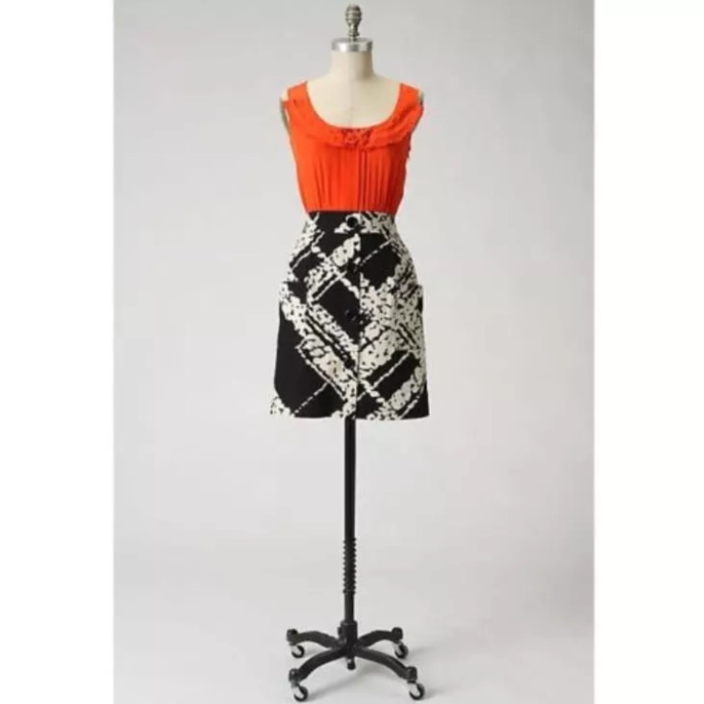 Floreat Anthropologie black and red dress